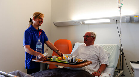 Patientenverpflegung im Krankenhaus unterst&uuml;tzt durch die EDI Services f&uuml;r Sodexo DACH