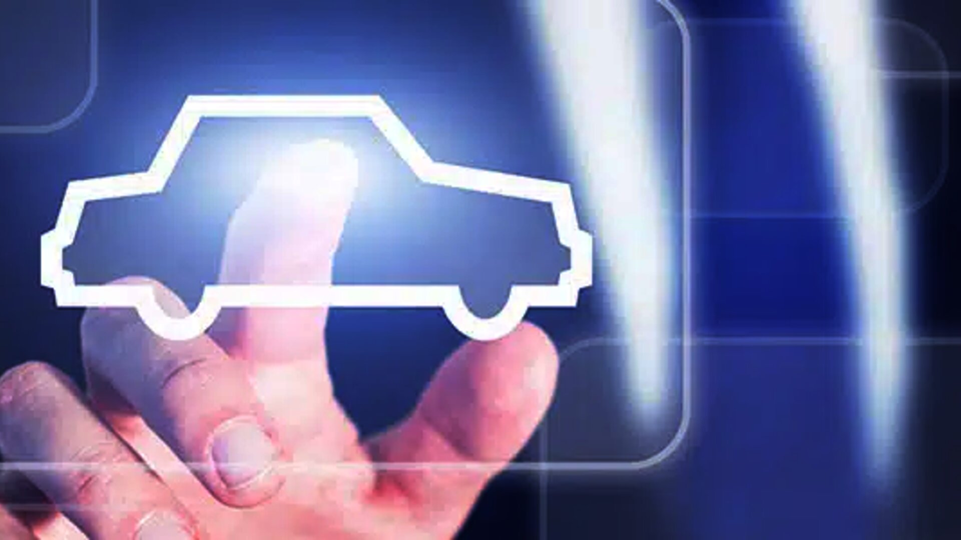 Finger pointing at a digital car sign in meaning more EDI for TMMCZ