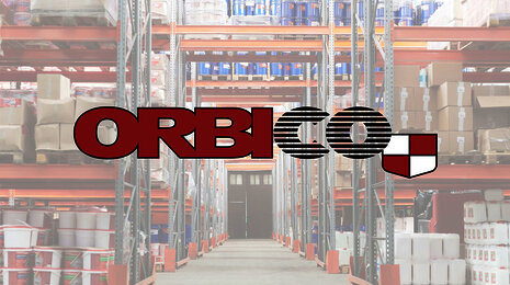 Warehouse with orbico logo in front
